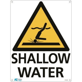 Shallow Water Triangle Warning Sign
